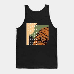 Abstract Lines And Soft Colors Tank Top